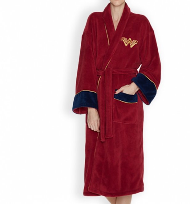 Women's Red Wonder Woman DC Comics Batman V Superman Dressing Gown Women's Red Wonder Woman DC Comics Batman V Superman Dressing Gown