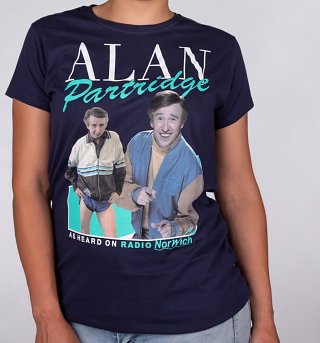 Women's Retro Alan Partridge Navy T-Shirt Women's Retro Alan Partridge Navy T-Shirt