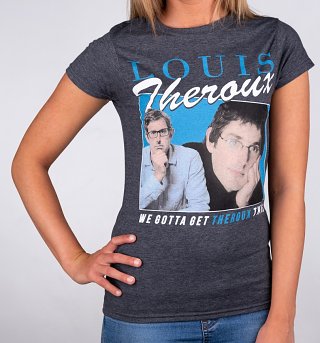 Women's Retro Louis Theroux Dark Heather T-Shirt Women's Retro Louis Theroux Dark Heather T-Shirt