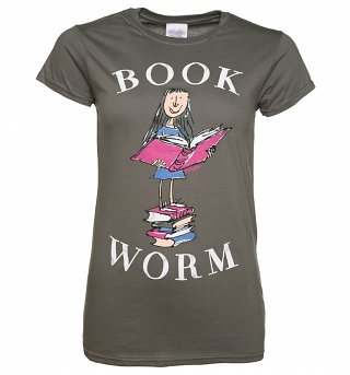 Women's Roald Dahl Matilda Book Worm T-Shirt Women's Roald Dahl Matilda Book Worm T-Shirt