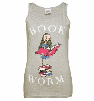 Women's Roald Dahl Matilda Book Worm Vest Women's Roald Dahl Matilda Book Worm Vest