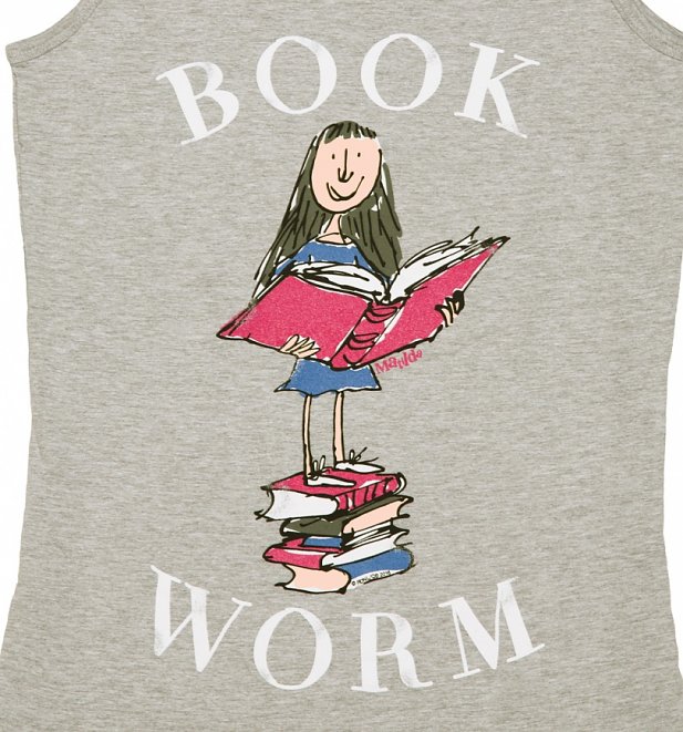 Women's Roald Dahl Matilda Book Worm Vest Women's Roald Dahl Matilda Book Worm Vest