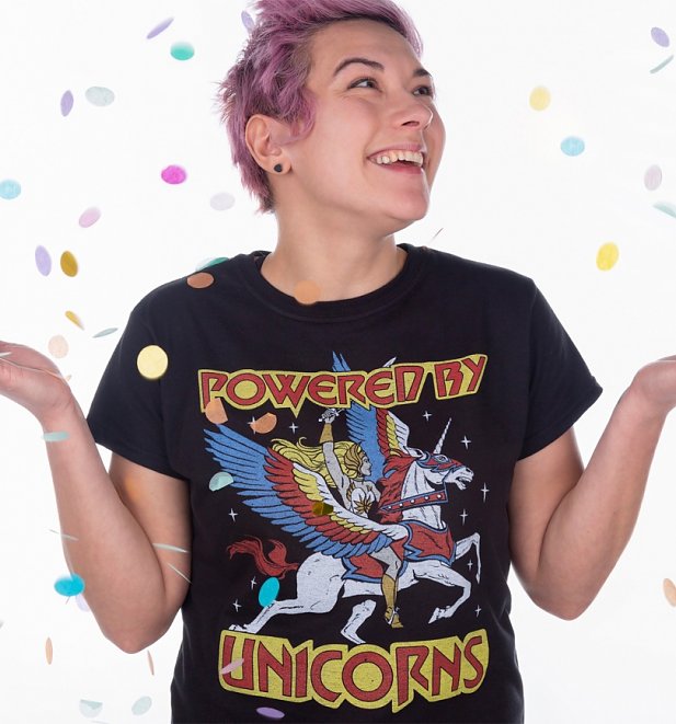 Women's She-Ra Powered By Unicorns T-Shirt Women's She-Ra Powered By Unicorns T-Shirt