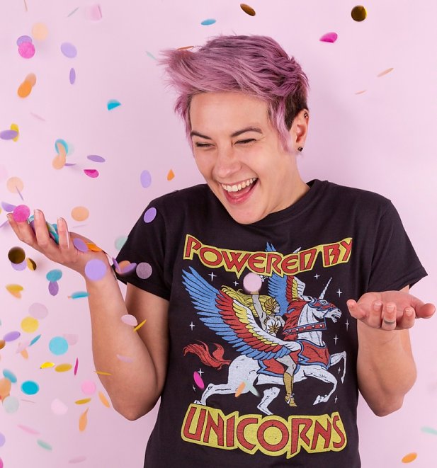 Women's She-Ra Powered By Unicorns T-Shirt Women's She-Ra Powered By Unicorns T-Shirt