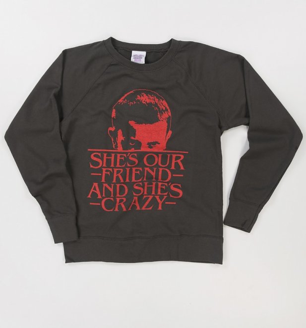 Women's She's Our Friend Eleven Stranger Things Inspired Sweater Women's She's Our Friend Eleven Stranger Things Inspired Sweater