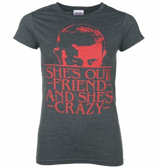 Women's She's Our Friend Eleven Stranger Things Inspired T-Shirt Women's She's Our Friend Eleven Stranger Things Inspired T-Shirt