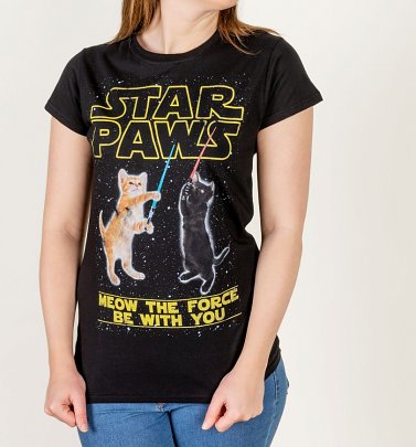 Women's Star Paws Parody Fitted T-Shirt Women's Star Paws Parody Fitted T-Shirt