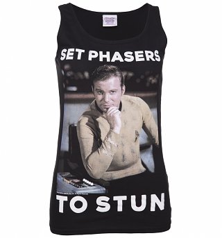 Women's Star Trek Set Phasers To Stun Captain Kirk Vest Women's Star Trek Set Phasers To Stun Captain Kirk Vest