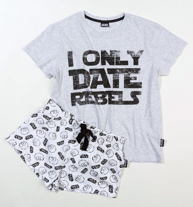 Star Wars I Only Date Rebels Shortie Pyjama Set