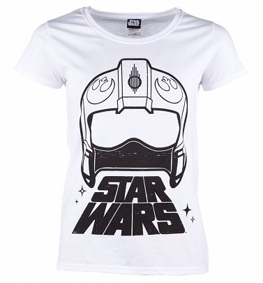 Women's Star Wars X-Wing Fighter Helmet T-Shirt Women's Star Wars X-Wing Fighter Helmet T-Shirt