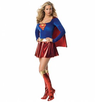 Women's Supergirl Fancy Dress Costume Women's Supergirl Fancy Dress Costume