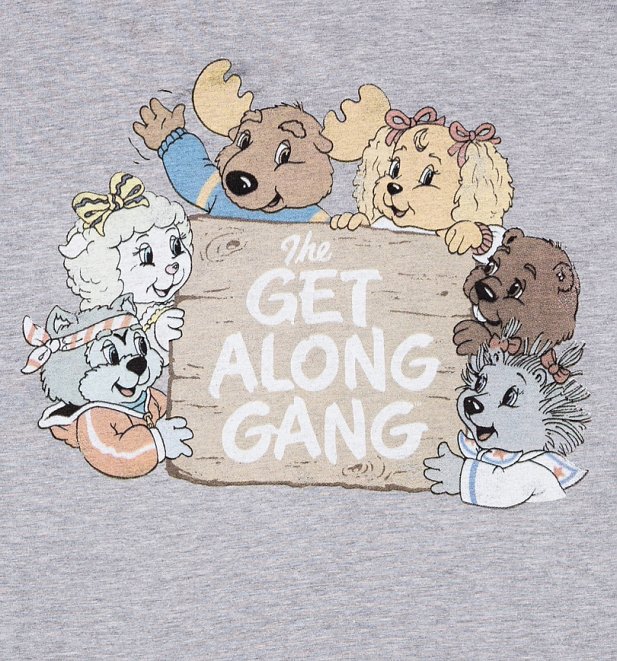 Women's The Get Along Gang Retro Logo Sport Grey T-Shirt Women's The Get Along Gang Retro Logo Sport Grey T-Shirt