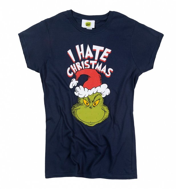 Women's The Grinch I Hate Christmas T-Shirt Women's The Grinch I Hate Christmas T-Shirt