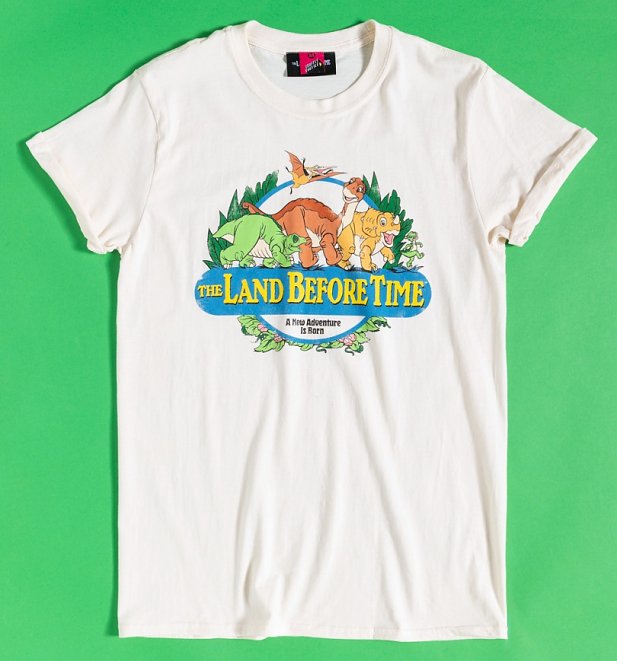 Women's The Land Before Time Rolled Sleeve Boyfriend T-Shirt Women's The Land Before Time Rolled Sleeve Boyfriend T-Shirt