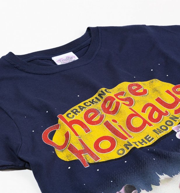 Women's Wallace and Gromit Cracking Cheese Holidays Navy TShirt