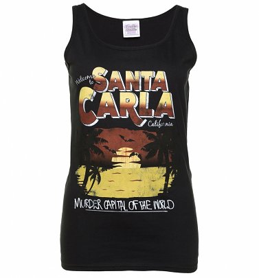 Women's Welcome to Santa Carla Black Vest Women's Welcome to Santa Carla Black Vest