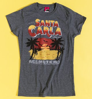 Women's Lost Boys Inspired Welcome to Santa Carla Fitted T-Shirt
