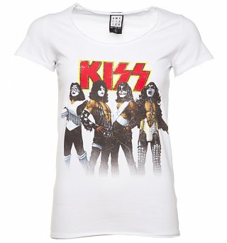 Men's White KISS Rock Gods T-Shirt from Amplified Men's White KISS Rock Gods T-Shirt from Amplified