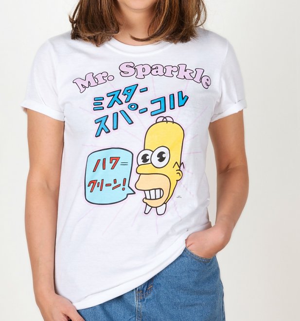 Simpsons Mr Sparkle Boyfriend T-Shirt