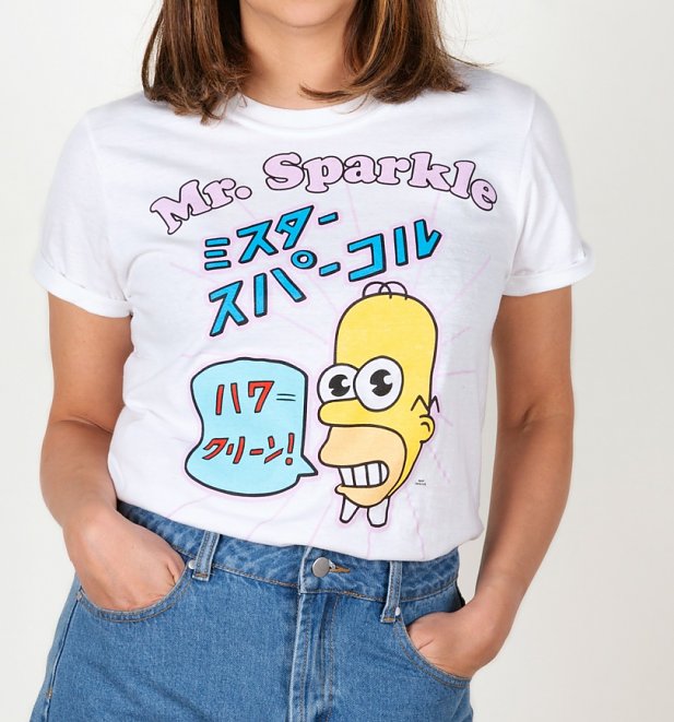 Simpsons Mr Sparkle Boyfriend T-Shirt