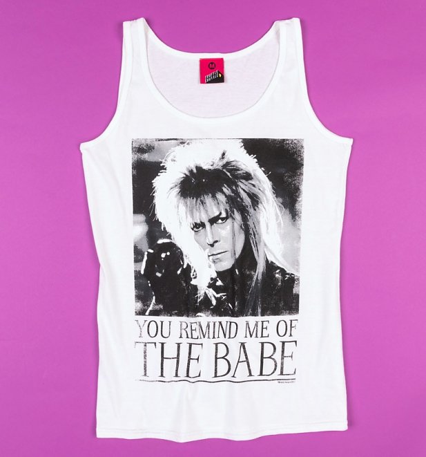 Labyrinth Bowie 'You Remind Me Of The Babe' Damen Tanktop, Wei�
