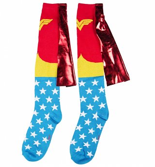 Wonder Woman Caped Knee High Socks Wonder Woman Caped Knee High Socks