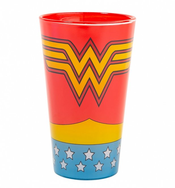 Wonder Woman DC Comics Costume Glass Wonder Woman DC Comics Costume Glass