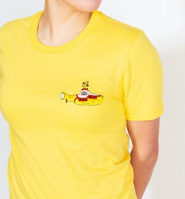 Yellow Submarine Embroidered Yellow T-Shirt Yellow Submarine Embroidered Yellow T-Shirt