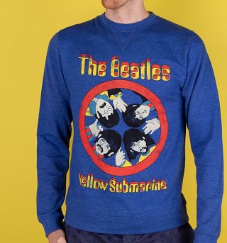 Yellow Submarine Porthole Heather Royal Sweater Yellow Submarine Porthole Heather Royal Sweater