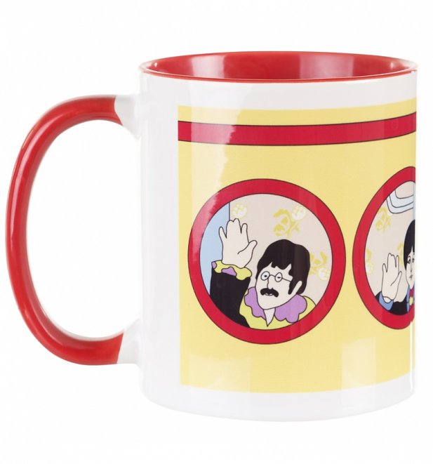 Yellow Submarine Portholes Coloured Handle Mug Yellow Submarine Portholes Coloured Handle Mug