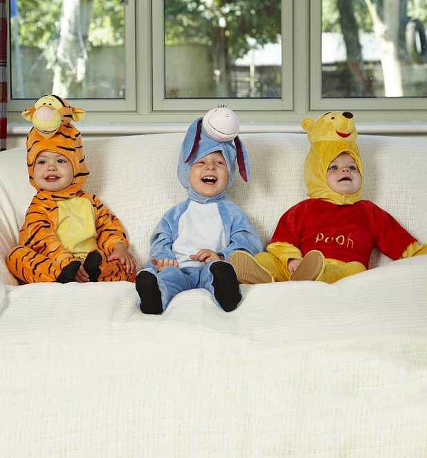 Kids Eeyore Winnie The Pooh Hooded All-In-One Costume Kids Eeyore Winnie The Pooh Hooded All-In-One Costume