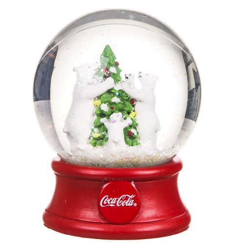 Coca Cola Polar Bears And Christmas Tree Snow Globe Shopcoke Com