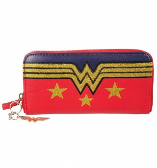 DC Comics Wonder Woman Sparkle Logo Wallet DC Comics Wonder Woman Sparkle Logo Wallet