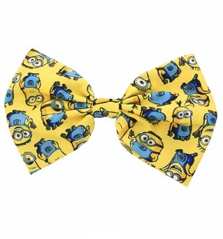 Despicable Me Minions Print Statement Bow Clip Despicable Me Minions Print Statement Bow Clip