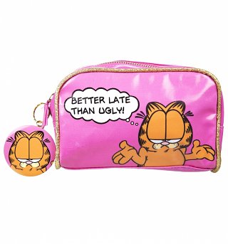 Garfield Better Late Than Ugly Wash Bag Garfield Better Late Than Ugly Wash Bag