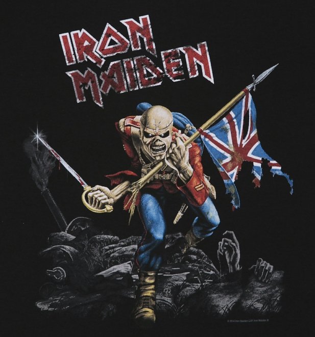 Kids Black Iron Maiden Trooper T-Shirt Kids Black Iron Maiden Trooper T-Shirt