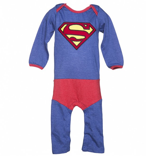 Kids Blue DC Comics Superman Logo Costume Supersuit from Fabric Flavours Kids Blue DC Comics Superman Logo Costume Supersuit from Fabric Flavours