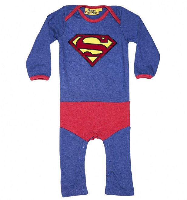 Kids Blue DC Comics Superman Logo Costume Supersuit from Fabric Flavours Kids Blue DC Comics Superman Logo Costume Supersuit from Fabric Flavours