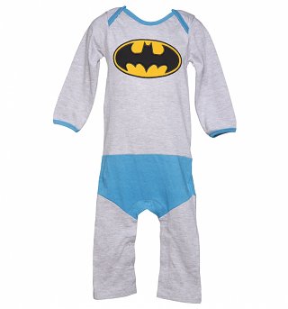 Kids Grey Marl DC Comics Batman Logo Costume Supersuit from Fabric Flavours Kids Grey Marl DC Comics Batman Logo Costume Supersuit from Fabric Flavours