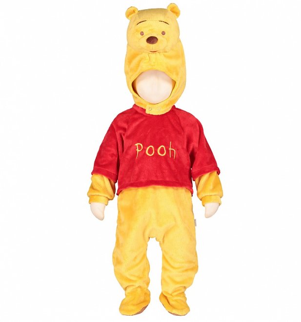 Kids Winnie The Pooh Hooded All-In-One Outfit Kids Winnie The Pooh Hooded All-In-One Outfit