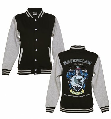 Women's Black Harry Potter Ravenclaw Team Quidditch Varsity Jacket Women's Black Harry Potter Ravenclaw Team Quidditch Varsity Jacket