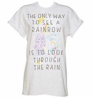 Women's Care Bears Only Way To See A Rainbow Rolled Sleeve Boyfriend T-Shirt Women's Care Bears Only Way To See A Rainbow Rolled Sleeve Boyfriend T-Shirt