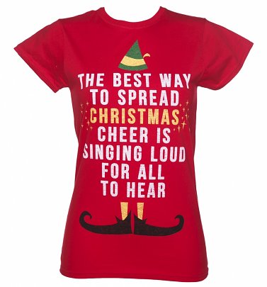 Women's Elf Christmas Cheer T-Shirt Women's Elf Christmas Cheer T-Shirt