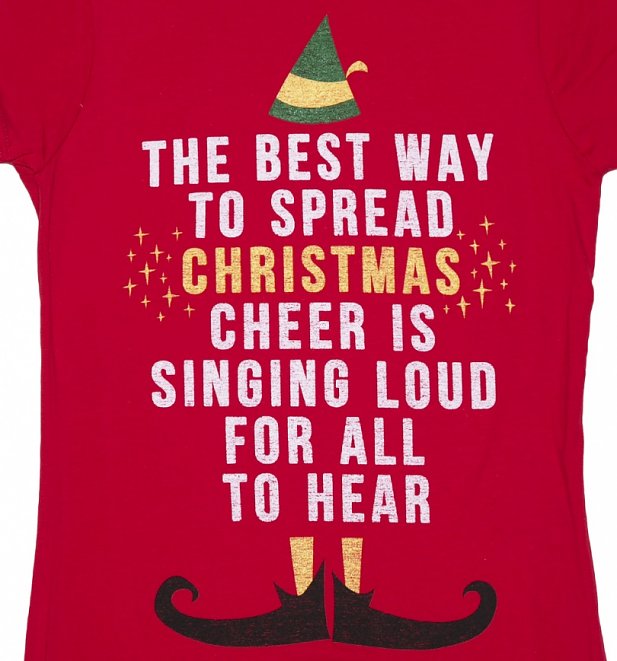 Women's Elf Christmas Cheer T-Shirt Women's Elf Christmas Cheer T-Shirt