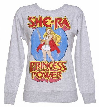 Women's Grey She-Ra Princess Of Power Lightweight Sweater Women's Grey She-Ra Princess Of Power Lightweight Sweater