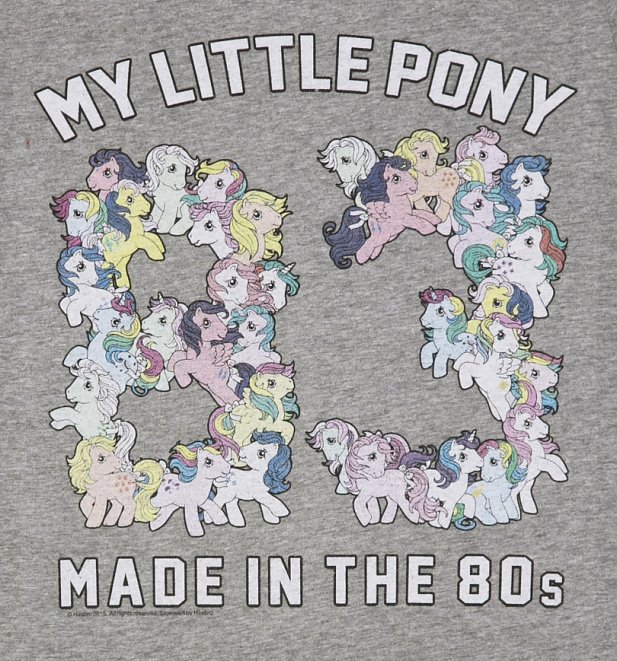 Women's My Little Pony 83 Rolled Sleeve Boyfriend T-Shirt Women's My Little Pony 83 Rolled Sleeve Boyfriend T-Shirt