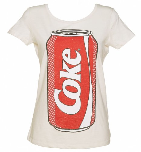 Women's Pop Art Coke Can Slub Scoop Neck T-Shirt Women's Pop Art Coke Can Slub Scoop Neck T-Shirt