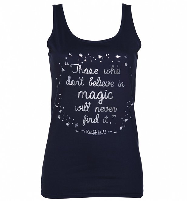 Women's Roald Dahl Believe In Magic Foil Print Vest Women's Roald Dahl Believe In Magic Foil Print Vest