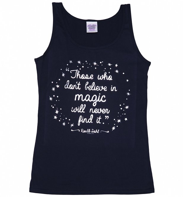Women's Roald Dahl Believe In Magic Foil Print Vest Women's Roald Dahl Believe In Magic Foil Print Vest