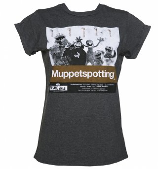 Women's Sesame Street Muppetspotting Rolled Sleeve Boyfriend T-Shirt Women's Sesame Street Muppetspotting Rolled Sleeve Boyfriend T-Shirt